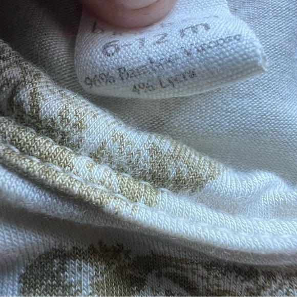 Kate Quinn Baby Fennel Llama Short  Sleeve Bamboo Romper 1 Piece Sz 6-12 Months - Picture 4 of 7